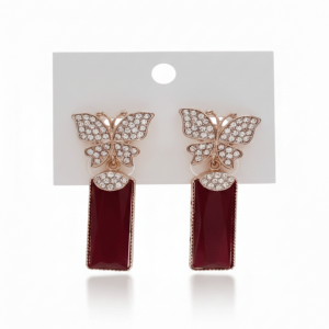 Butterfly Ruby Crystal Bars