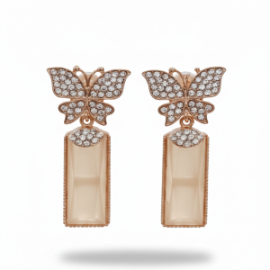 Butterfly Soft Peach Crystal Bars
