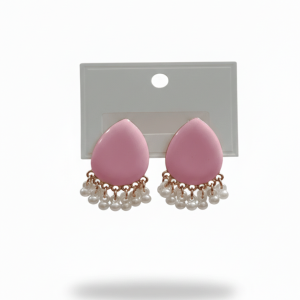 Soft Pink Tear Drops Earrings